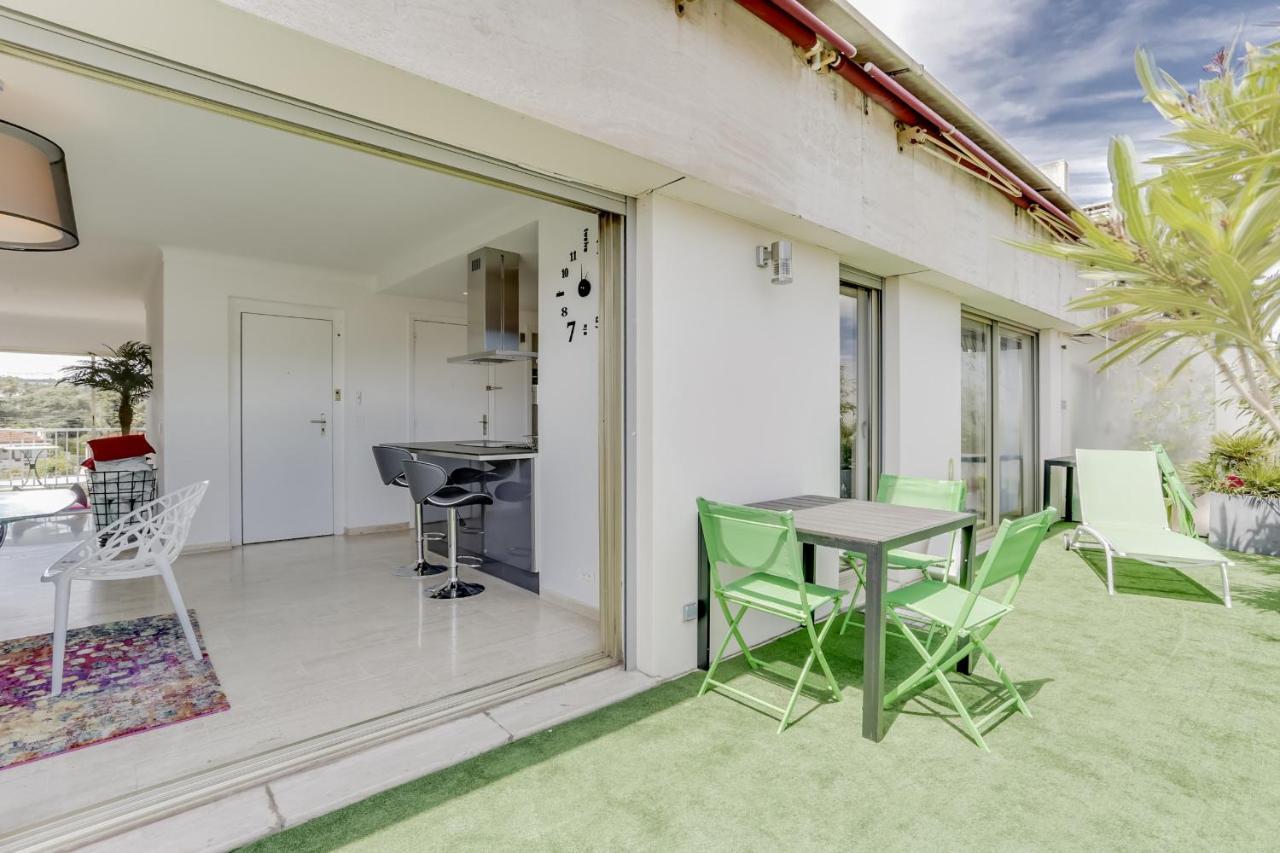 Immogroom - Apartment With Terrace - Ac - Parking คานส์ ภายนอก รูปภาพ