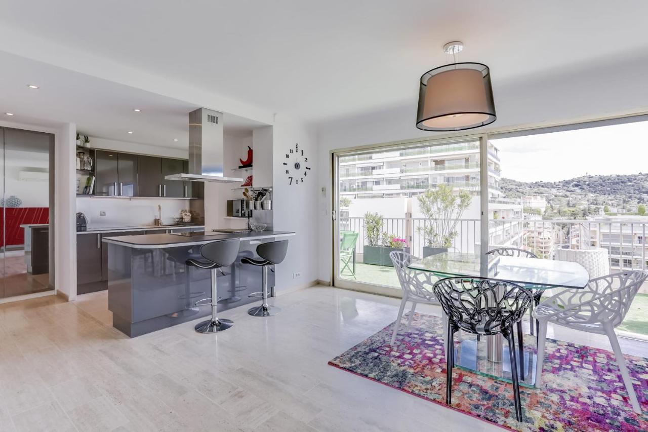 Immogroom - Apartment With Terrace - Ac - Parking คานส์ ภายนอก รูปภาพ